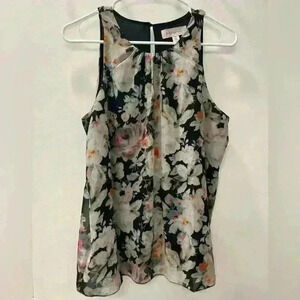 Philosophy Multicolored Floral Print Sleeveless Blouse Size Medium